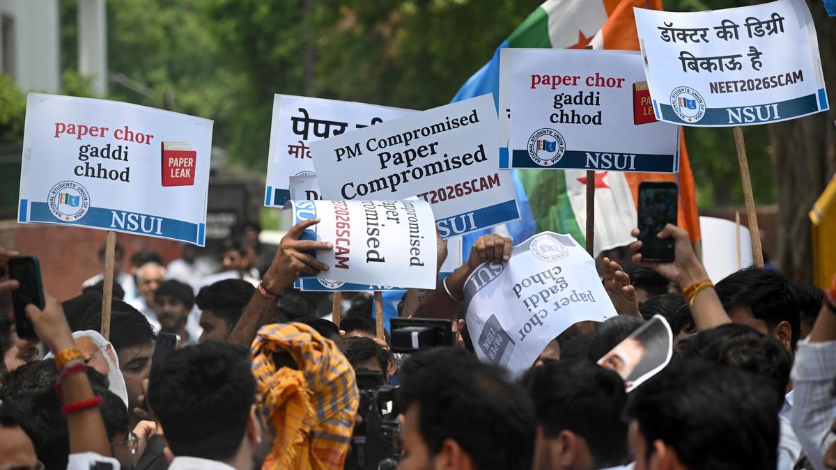 Opposition accuses Modi government of jeopardising students’ future over recurrent NEET paper leaks