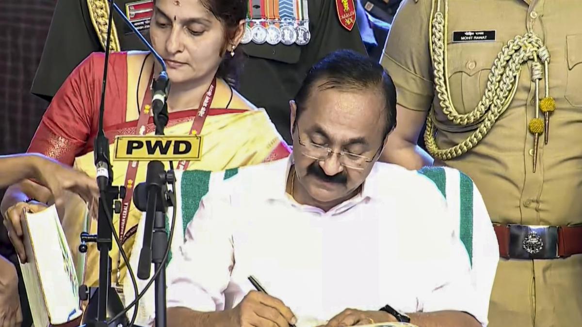 V.D. Satheesan sworn in as the new Chief Minister of Kerala