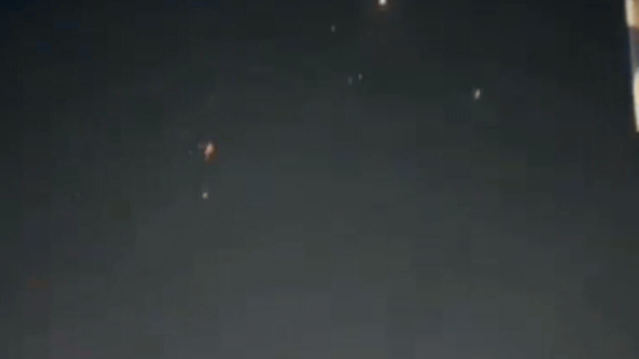 Watch: Missiles rain across Israel's night sky as Iran launches fresh attacks after two months