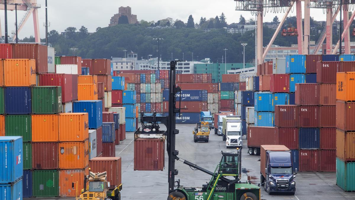 Goods exports hit record high of $45.2 billion in May 2026, trade deficit widens on higher import growth