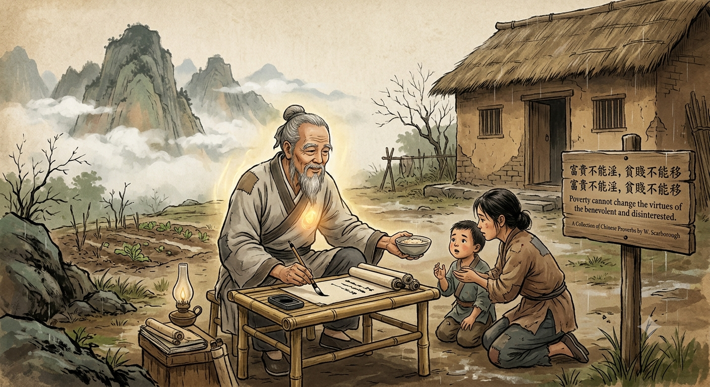 Chinese proverb of the day: 'Poverty cannot change the virtues of the benevolent and...' - this thought-provoking saying reveals why money can never replace one's character and why integrity is your greatest wealth